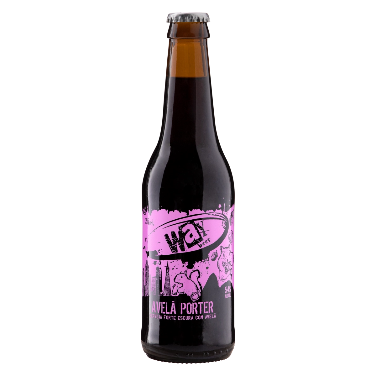 Cerveja Porter Avelã Way Beer Garrafa 355ml