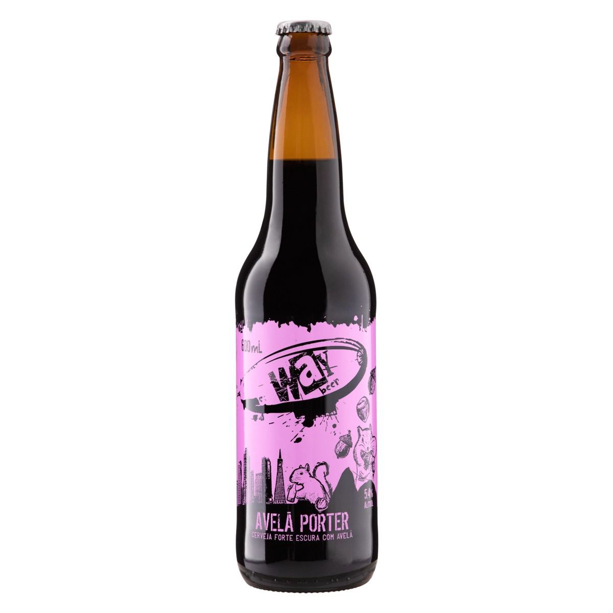 Cerveja Porter Avelã Way Beer Garrafa 600ml