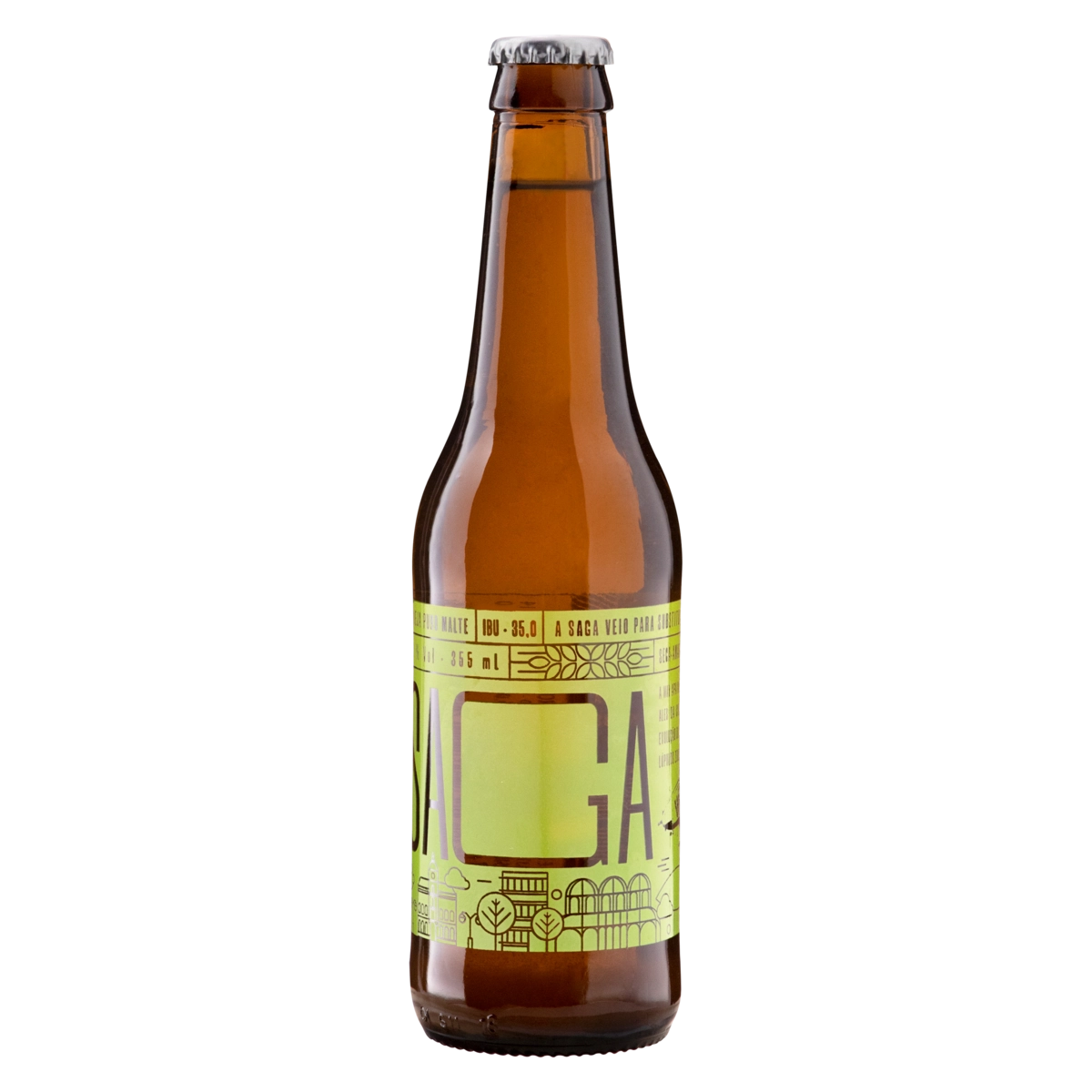Cerveja American Pale Ale Puro Malte Saga Way Beer Garrafa 355ml