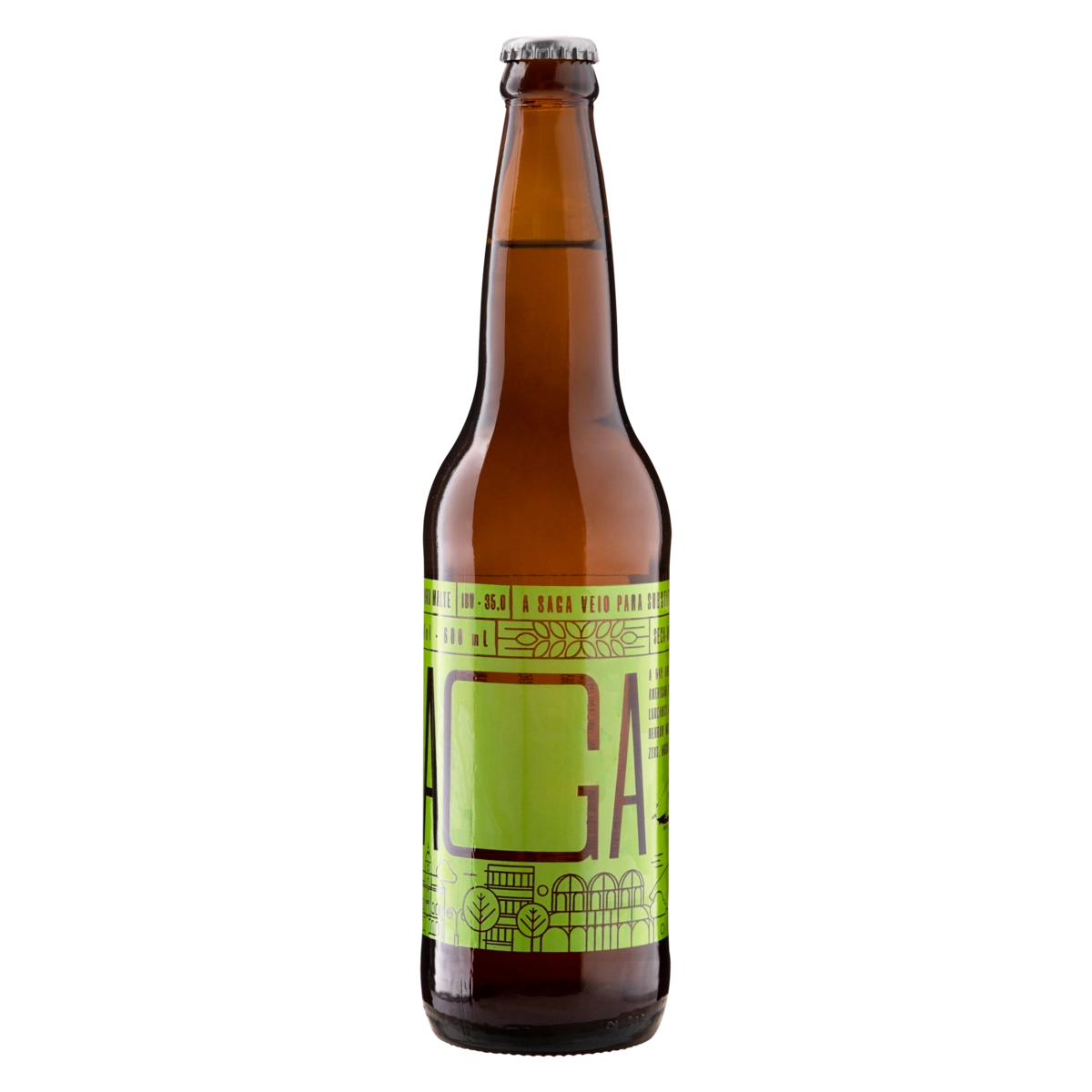 Cerveja American Pale Ale Puro Malte Saga Way Beer Garrafa 600ml