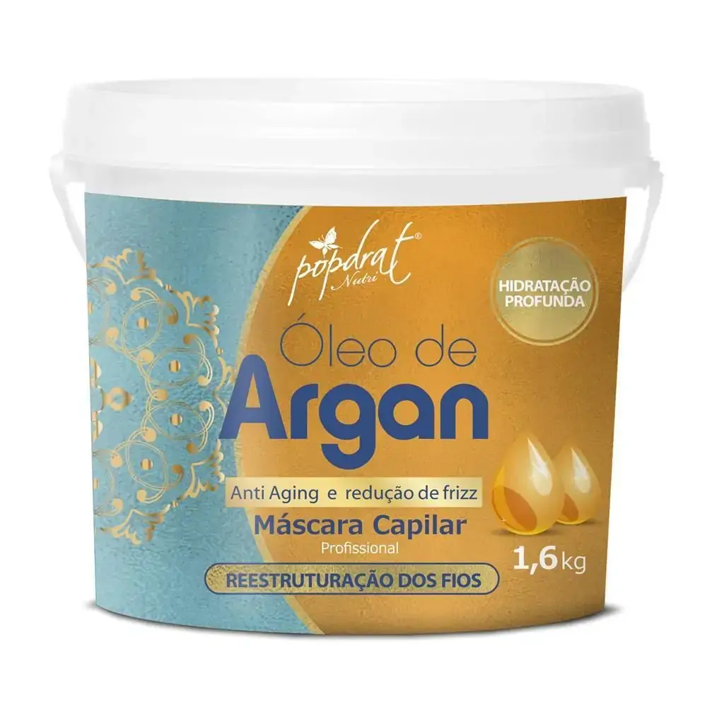 Creme De Tratamento Popdrat1,6kg Oleo De Argan