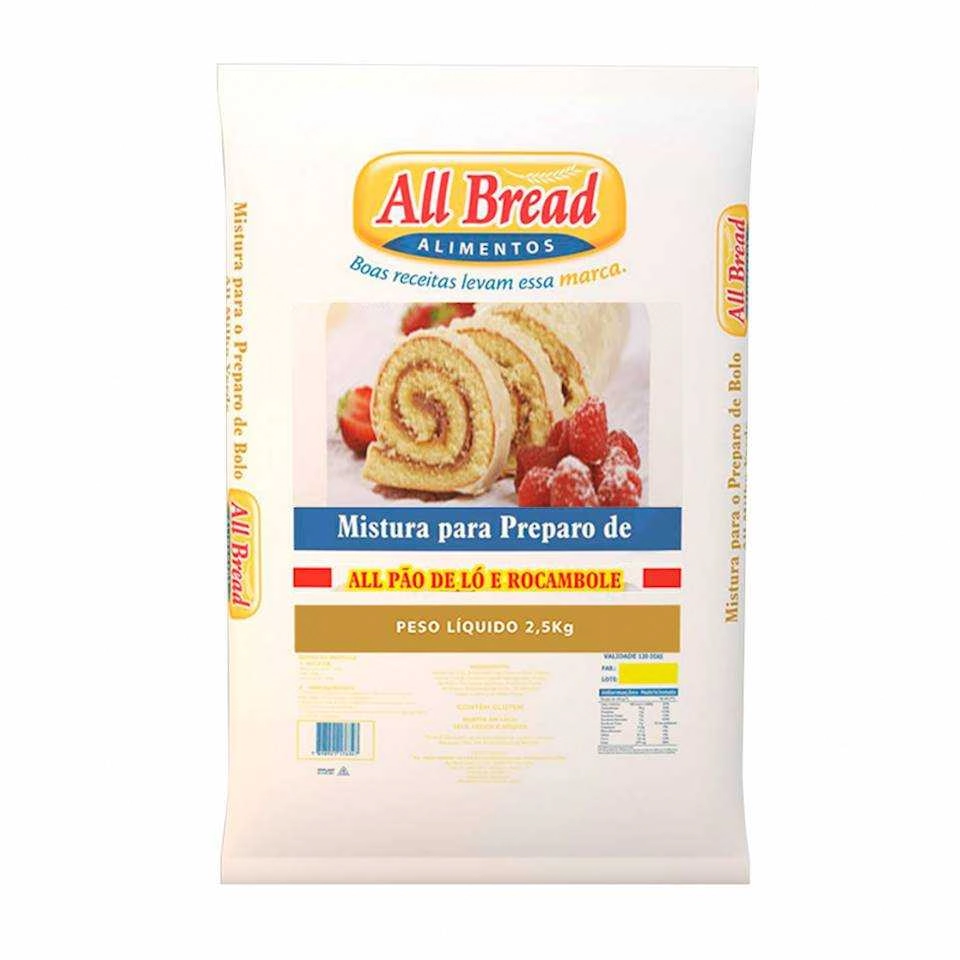 All Pao De Lo/rocambole Neutro 2,5kg