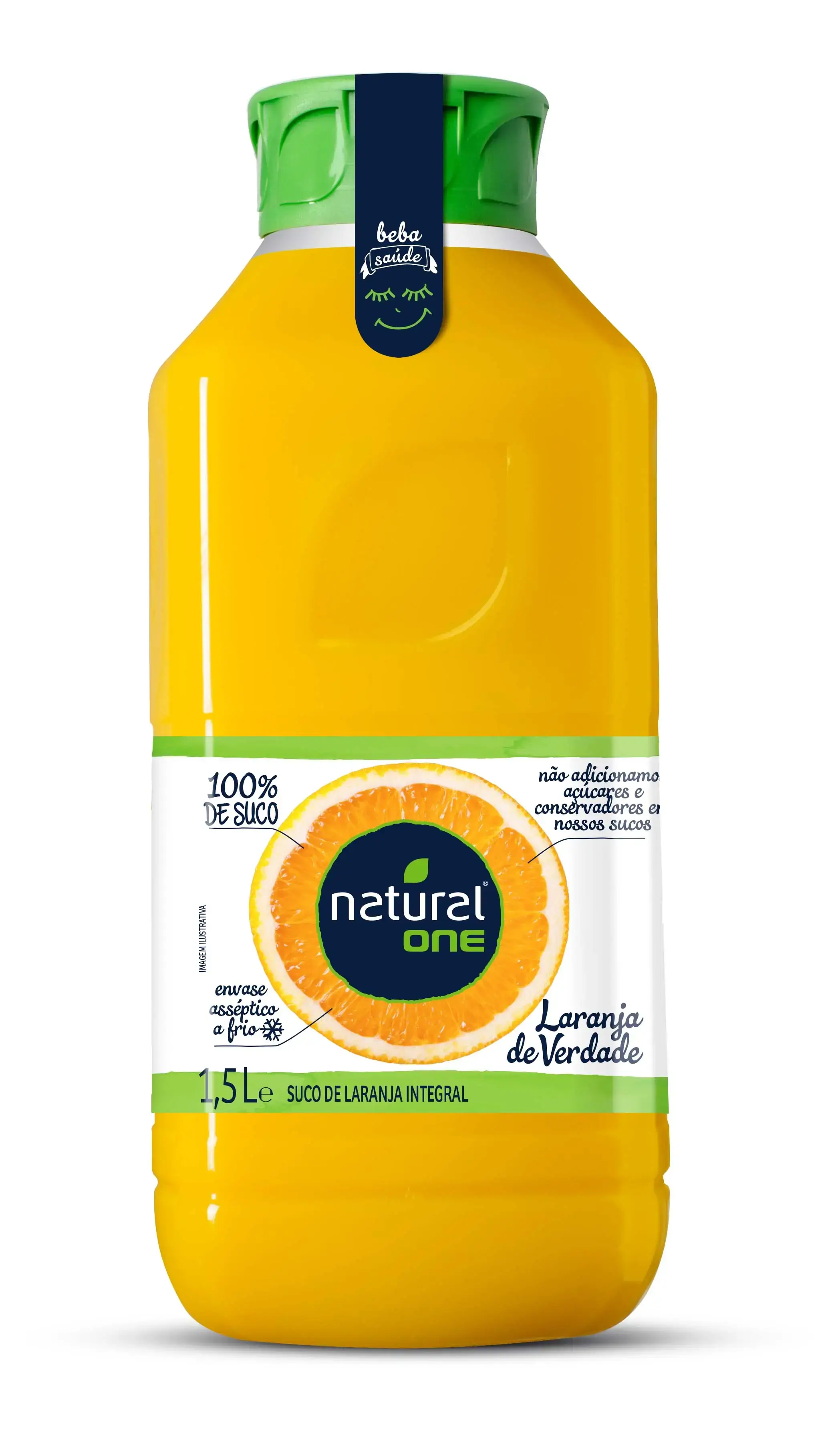 Suco Integral Laranja Natural One Refrigerado Garrafa 1,5l