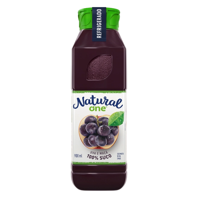Suco Uva E Maçã Natural One Refrigerado Garrafa 900ml