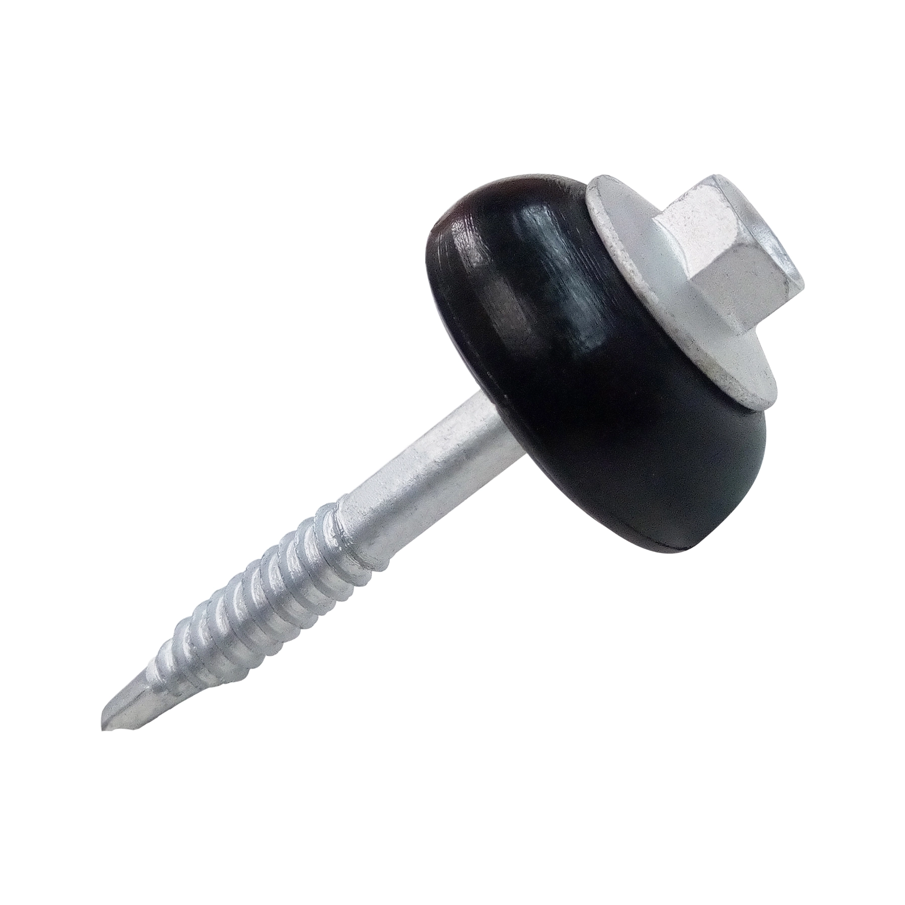 Parafuso Fixação de Telhas Metal Aço 1”1/2 25mm com Arruela 100 peças Auto Brocante Sextavado Ajover
