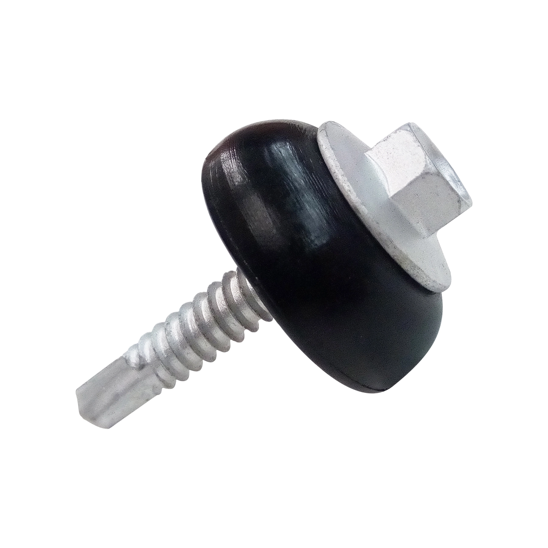 Parafuso Costura de Telhas Metal Aço 1" 1/4 25mm com Arruela 100 peças Auto Brocante Sextavado Ajover