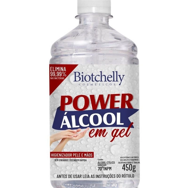 Alcool Gel Biotchelly 450g