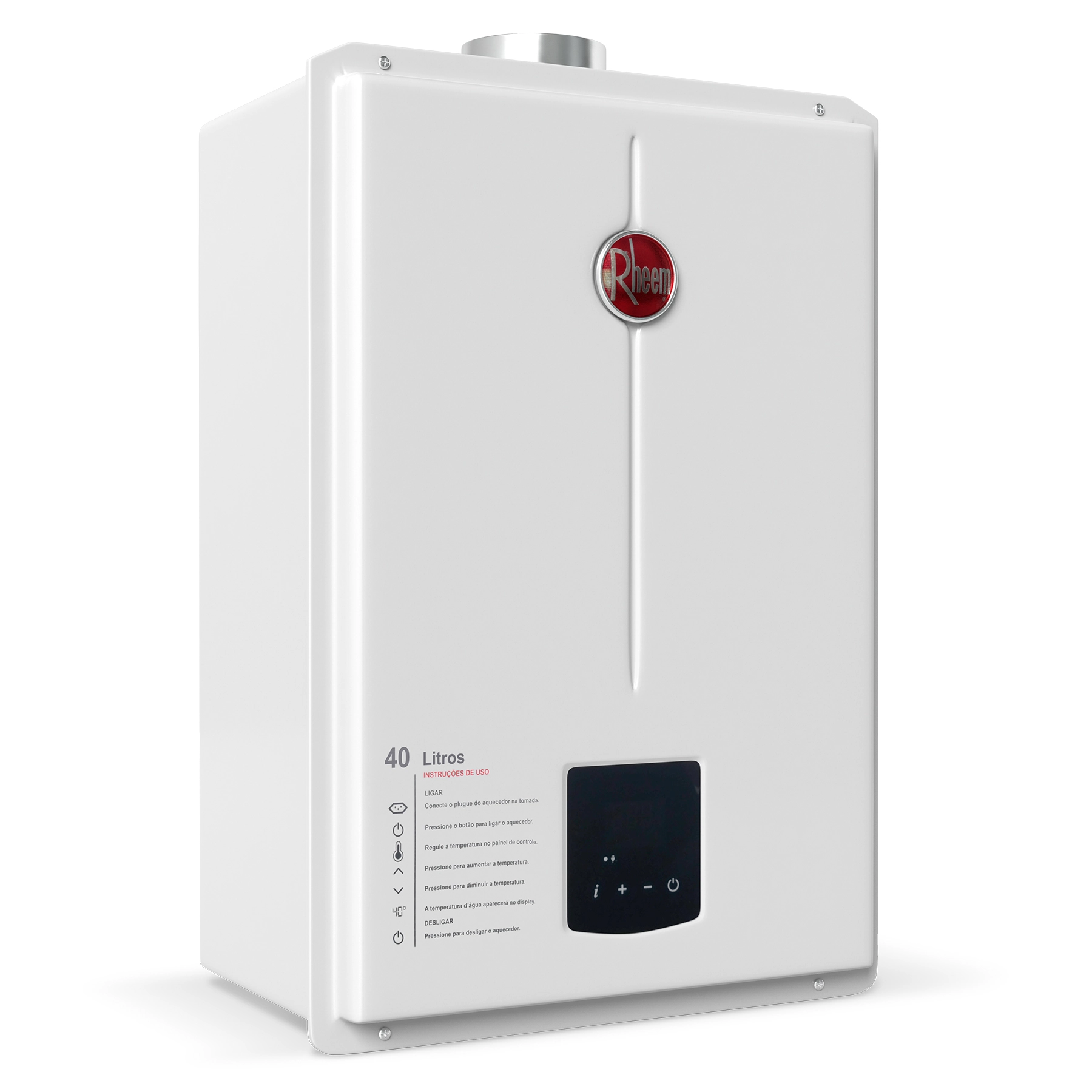 Aquecedor a Gás GN 39,5L Branco RB3AP40PVNTIN Rheem