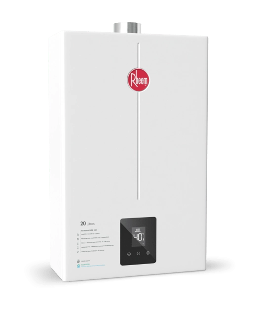 Aquecedor De Água A Gás Rheem Digital 20l/min Glp Branco Rb3ap20pvptik – Bivolt