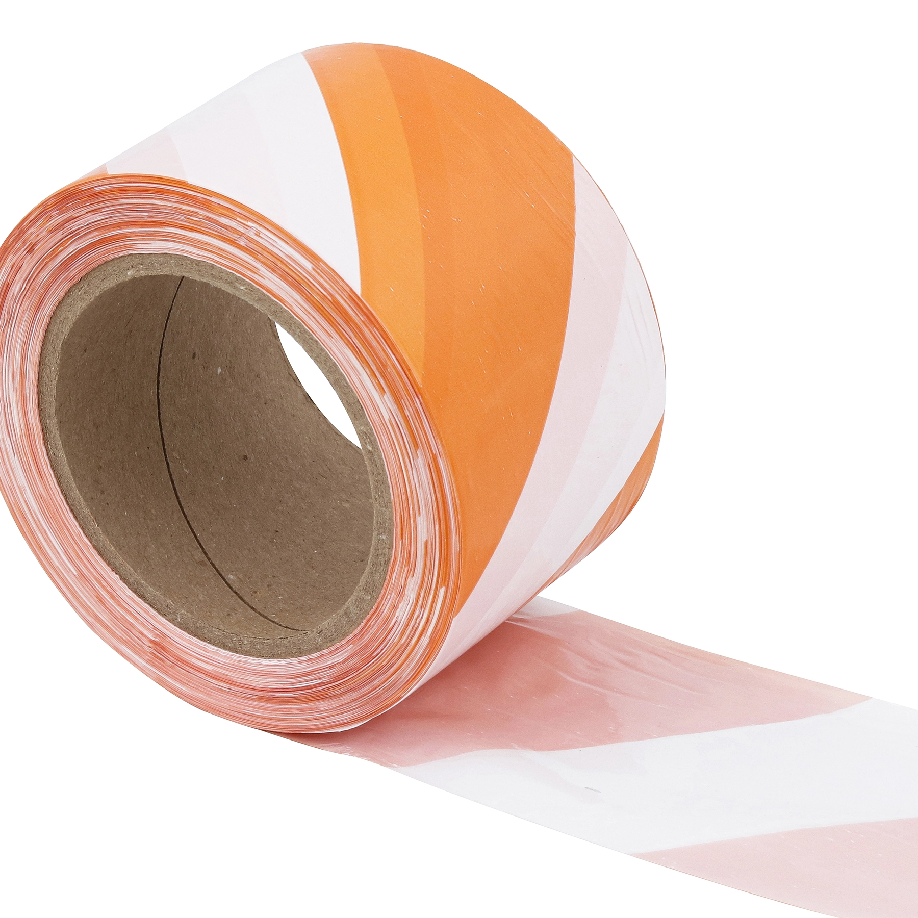 Fita Zebrada 200mx7cm Plástico Laranja e Branco Delta 1 unidade