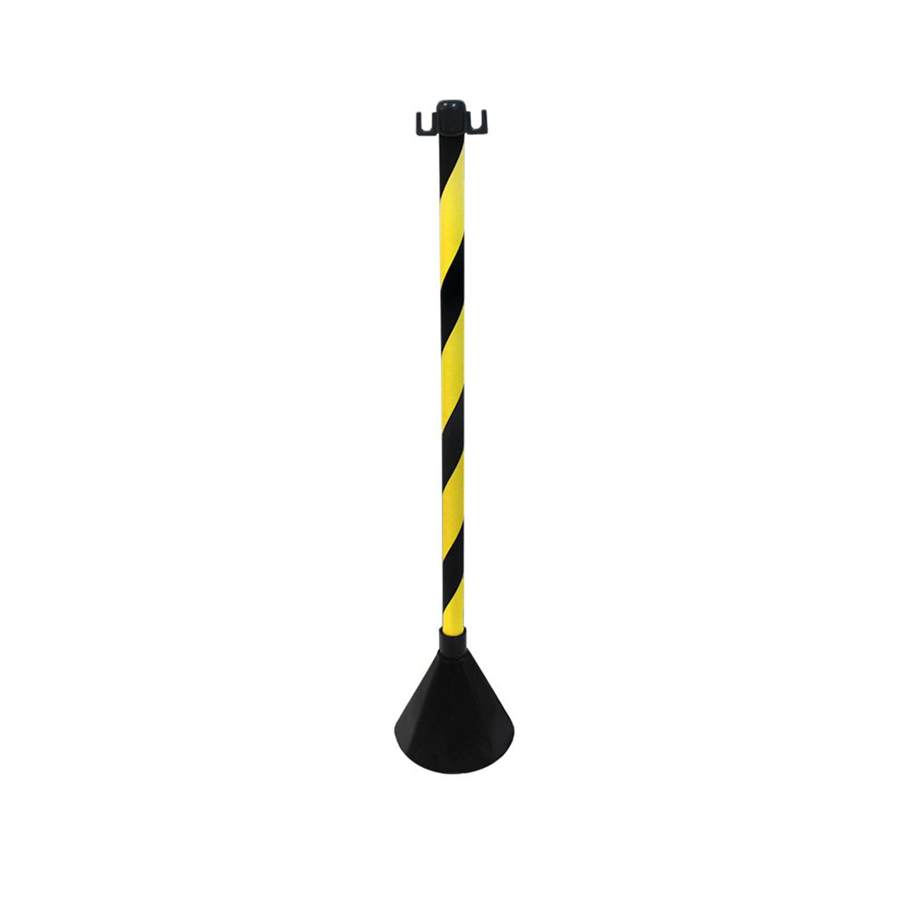 Pedestal para Corrente de Segurança 95cm Plástico Preto e Amarelo Delta Plus 1 unidade