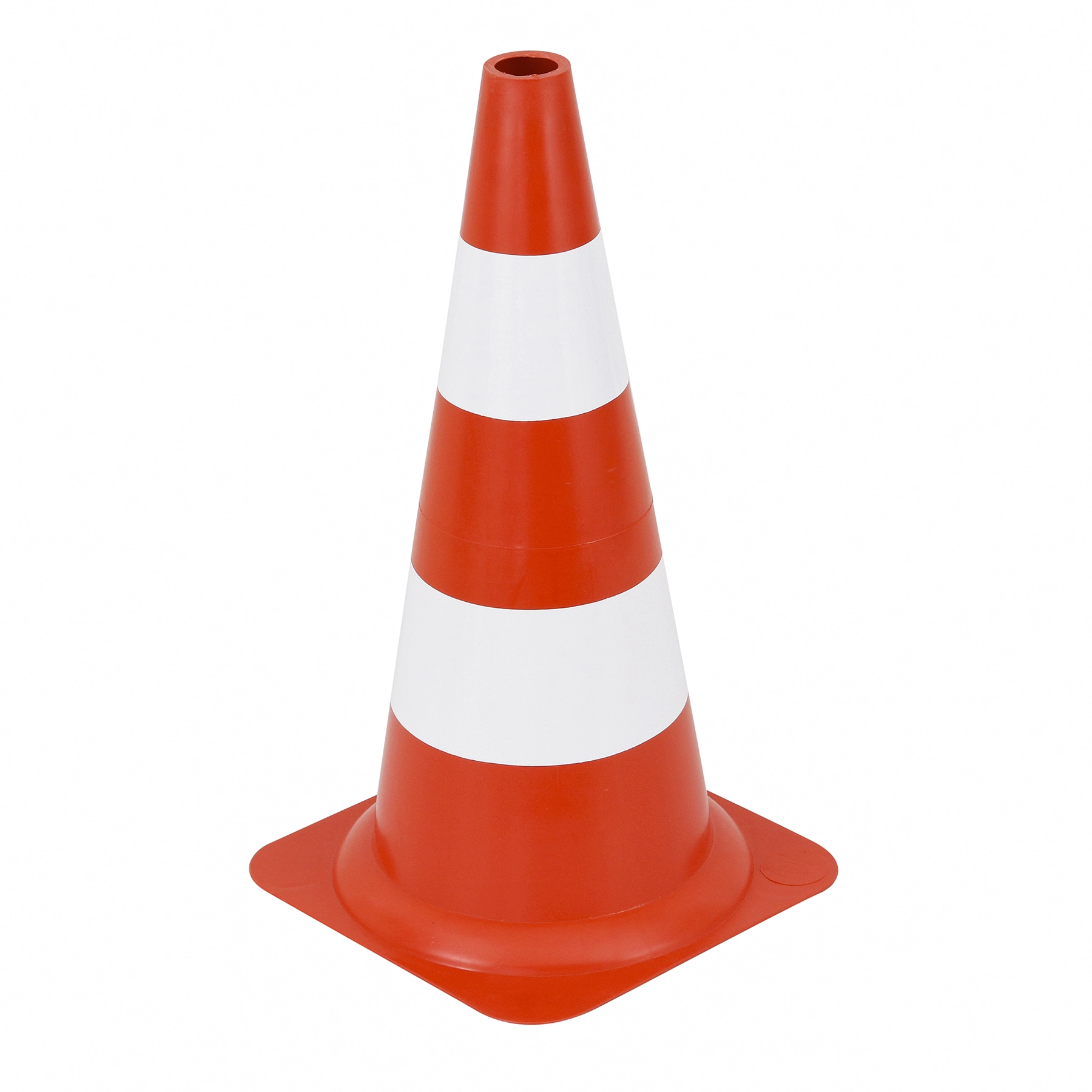 Cone de Sinalização 50cm Plástico Laranja e Branco Delta Plus 1 unidade
