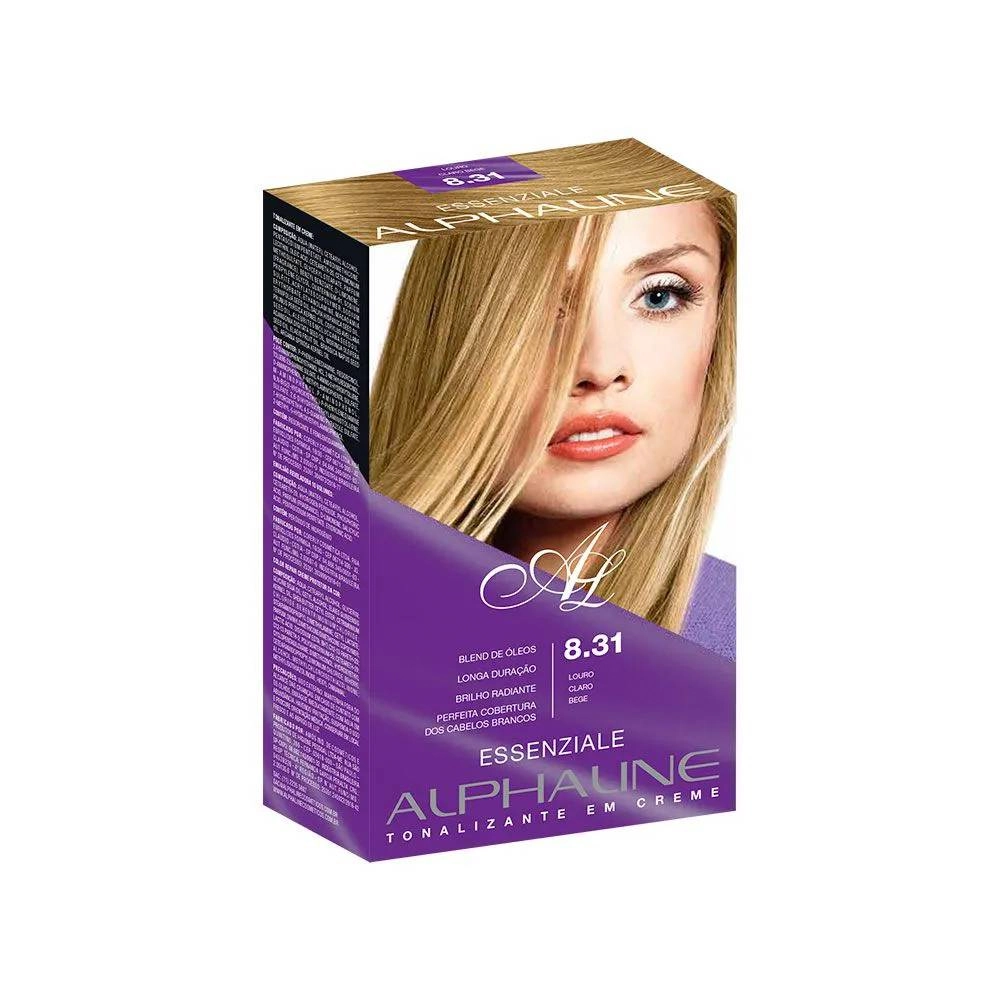 Tonalizante Essenziale 8.31 Louro Claro Bege Alpha Line