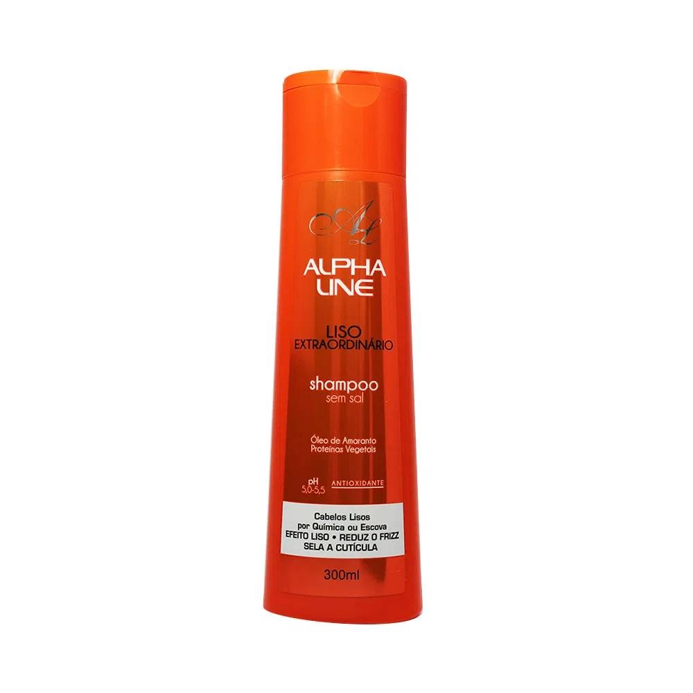 Shampoo Liso Extraordinário Alpha Line 30Ml