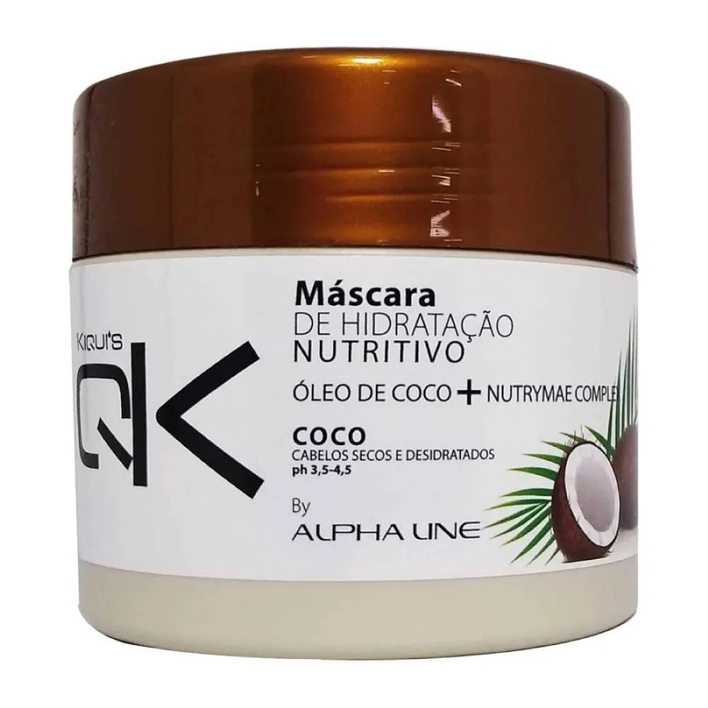 Creme/mascara Tratamento Alphaline Kiquis Oleo De Coco 350g