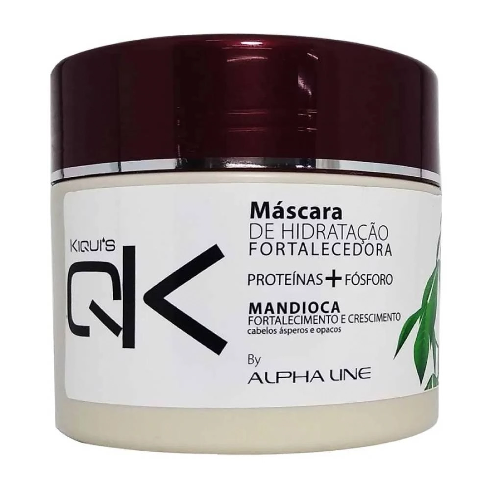 Creme/mascara Tratamento Alphaline Kiquis Mandioca Fortalecedora 350g