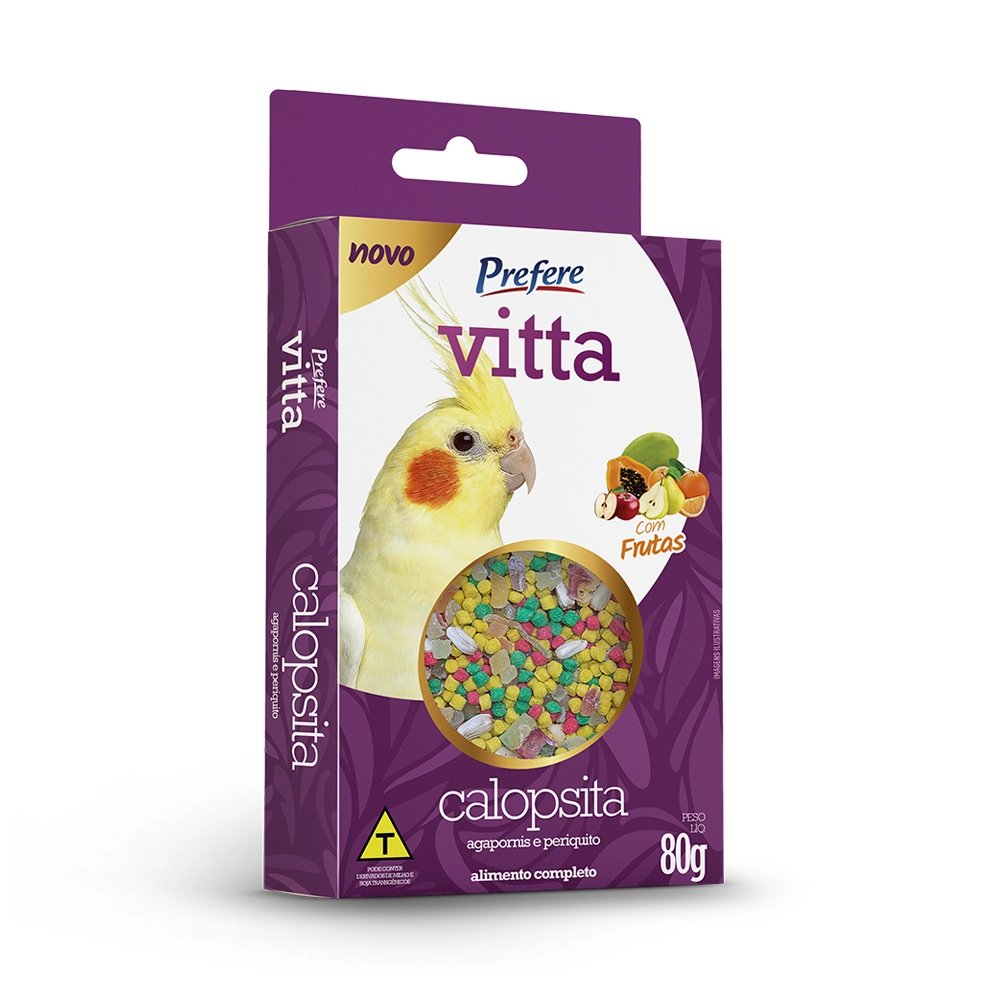 Prefere Vitta Calopsita Com Fruta 80g