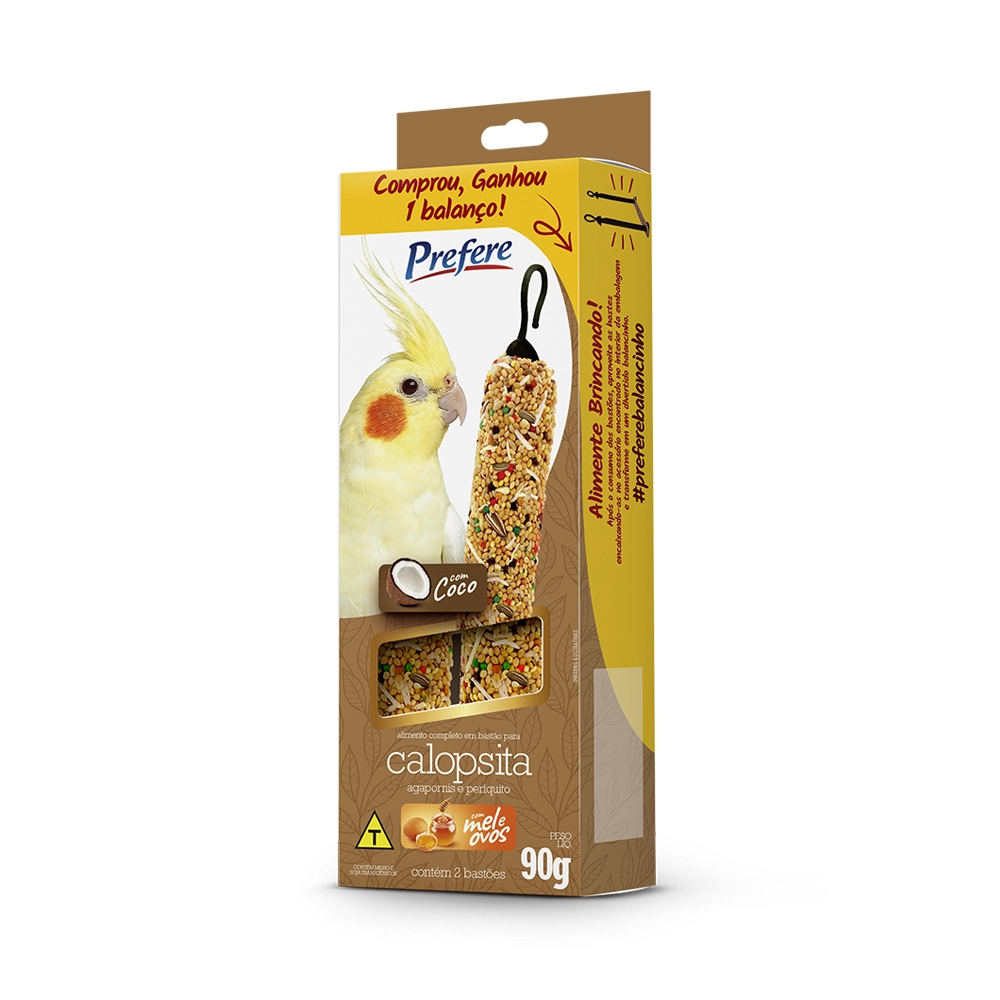 Prefere Bastao Calopsita Coco 90g