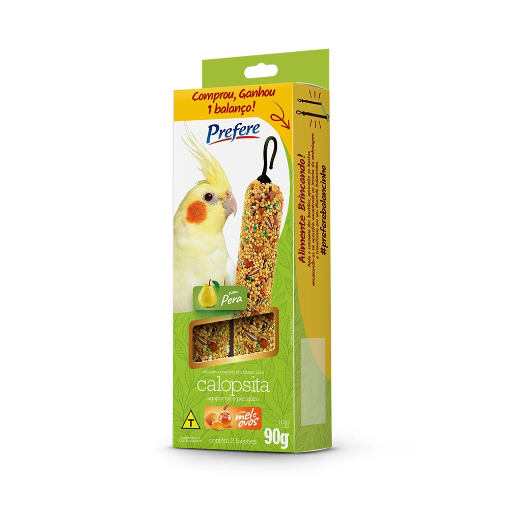 Prefere Bastao Calopsita Pera 90g