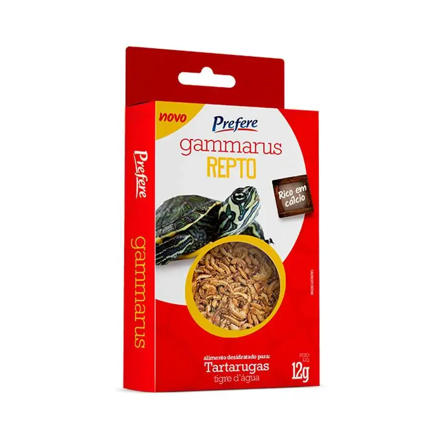 Alimento Para Tartarugas Tigre Dágua Prefere Gammarus Prefere 12g
