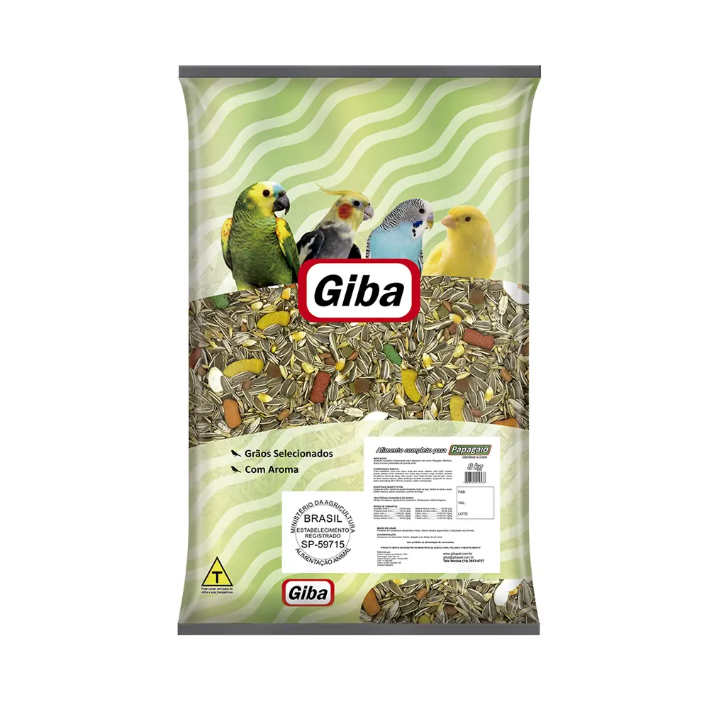 Giba Mistura Papagaio Frutas 8kg