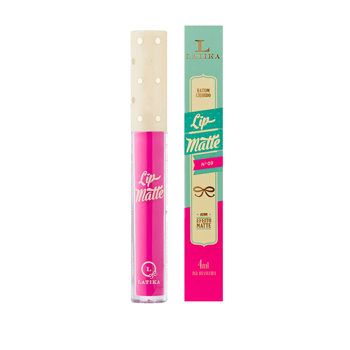 Batom Líquido Lip Matte Rosa N9 Latika 4ml
