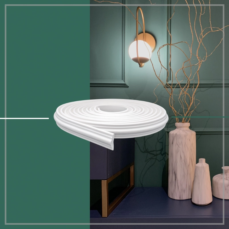 Roda Meio Boiserie De Eva Autocolante 3,8cm 10 Metros Rm520
