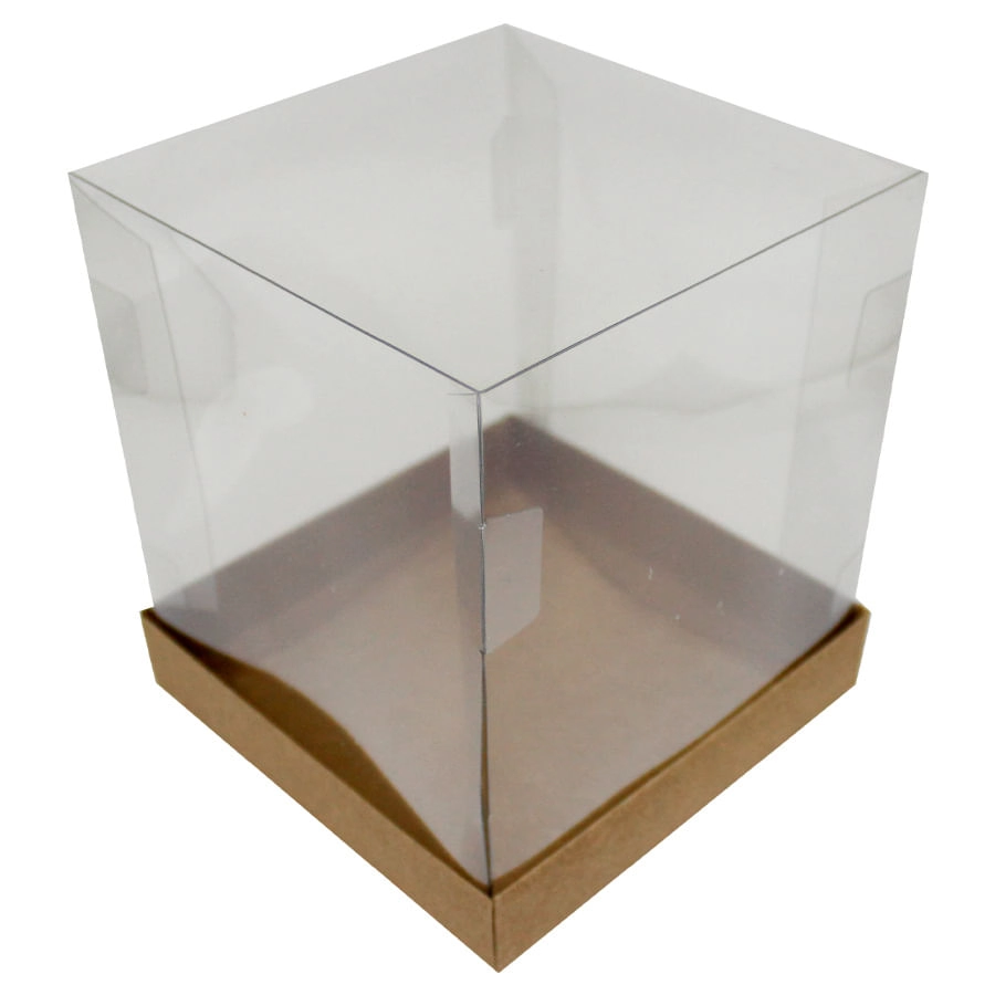 Cx Panetone 500g Kraft 15x15x16,5 C/5un Yinpack
