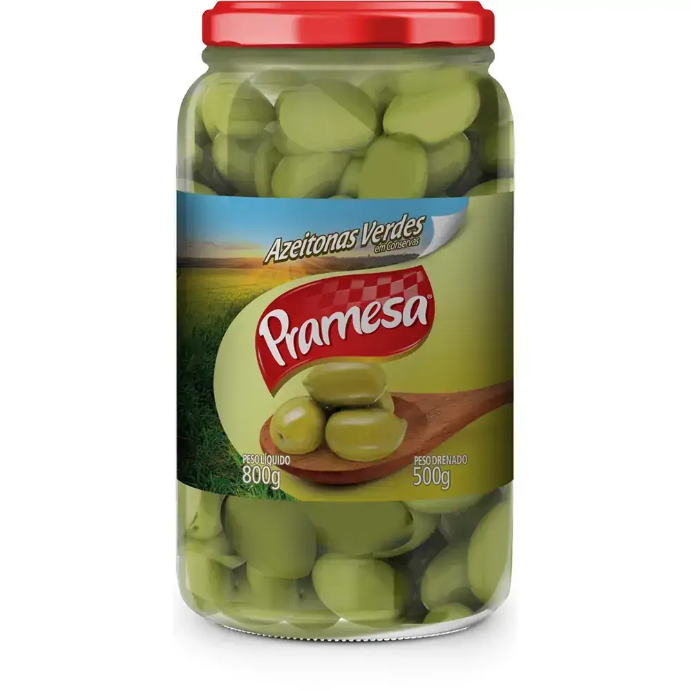 Azeitonas Verde Pramesa Vd 500ml Gordal