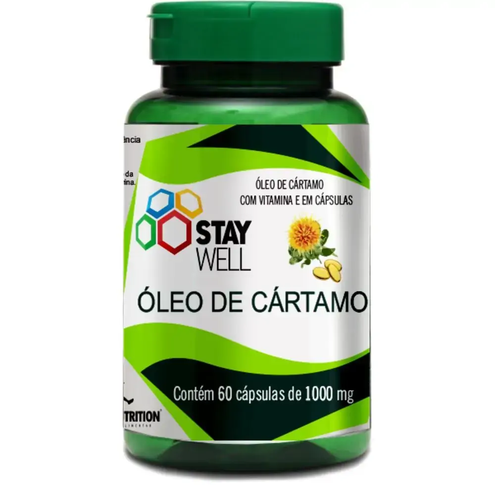 óleo De Cartamo 1000mg 60 Capsulas