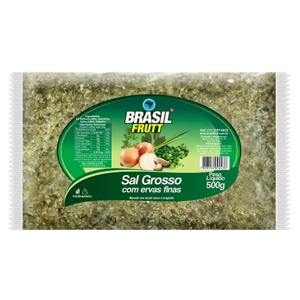 Sal Grosso Brasil Frutt 500g Ervas Finas
