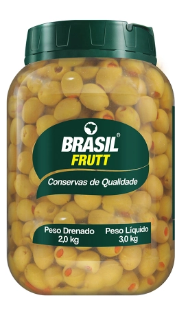 Azeitona Verde Recheada Pim Brasil Frutt 2kg
