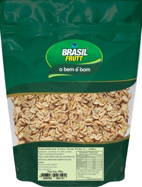 Amendoim F.s/pele C/alho 15 Pcts.c/450gr