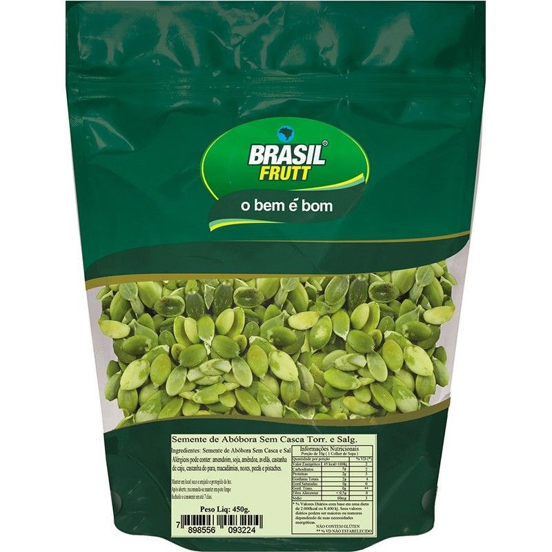 Semente De Abob.s/casca Nat.15 Pcts.c/450gr