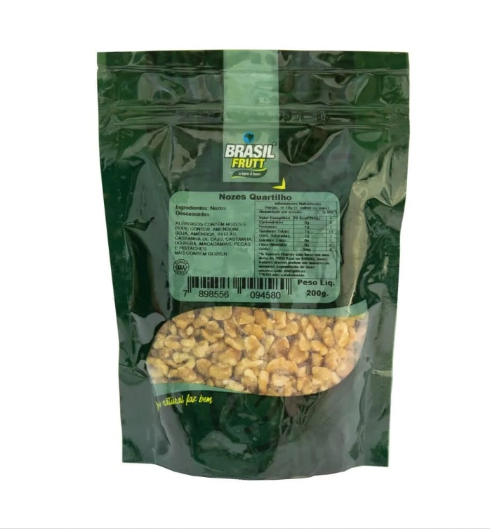 Nozes Chilena Brasil Frutt 200g Quartilhos