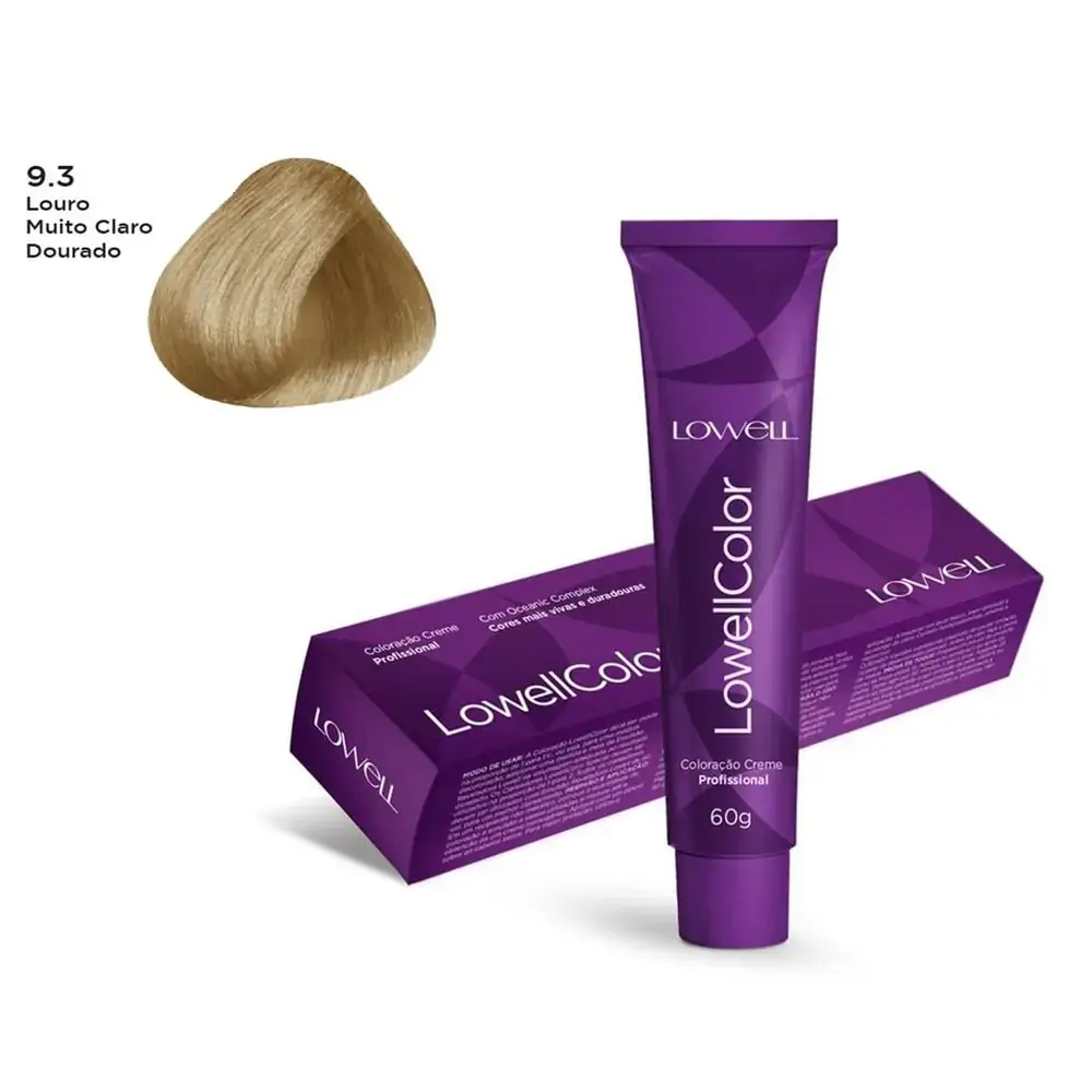 Coloração 9.3 Louro Muito Claro Dourado - Lowell Color - 60g