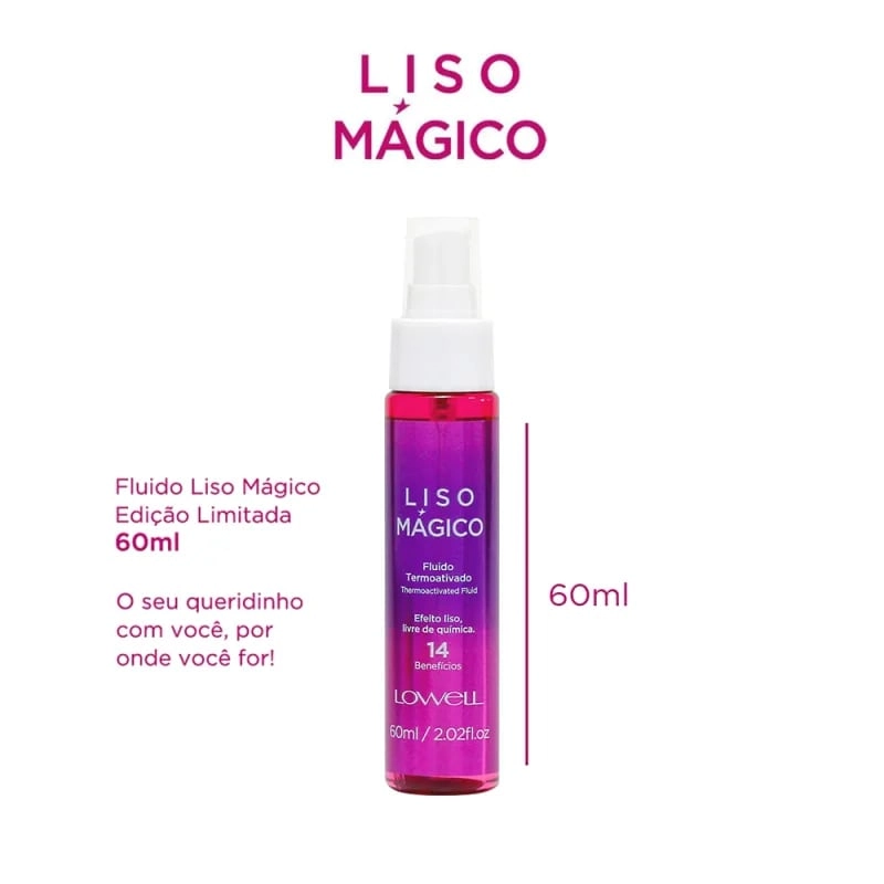 Fluido Lowell Termoativado Liso Magico 60ml