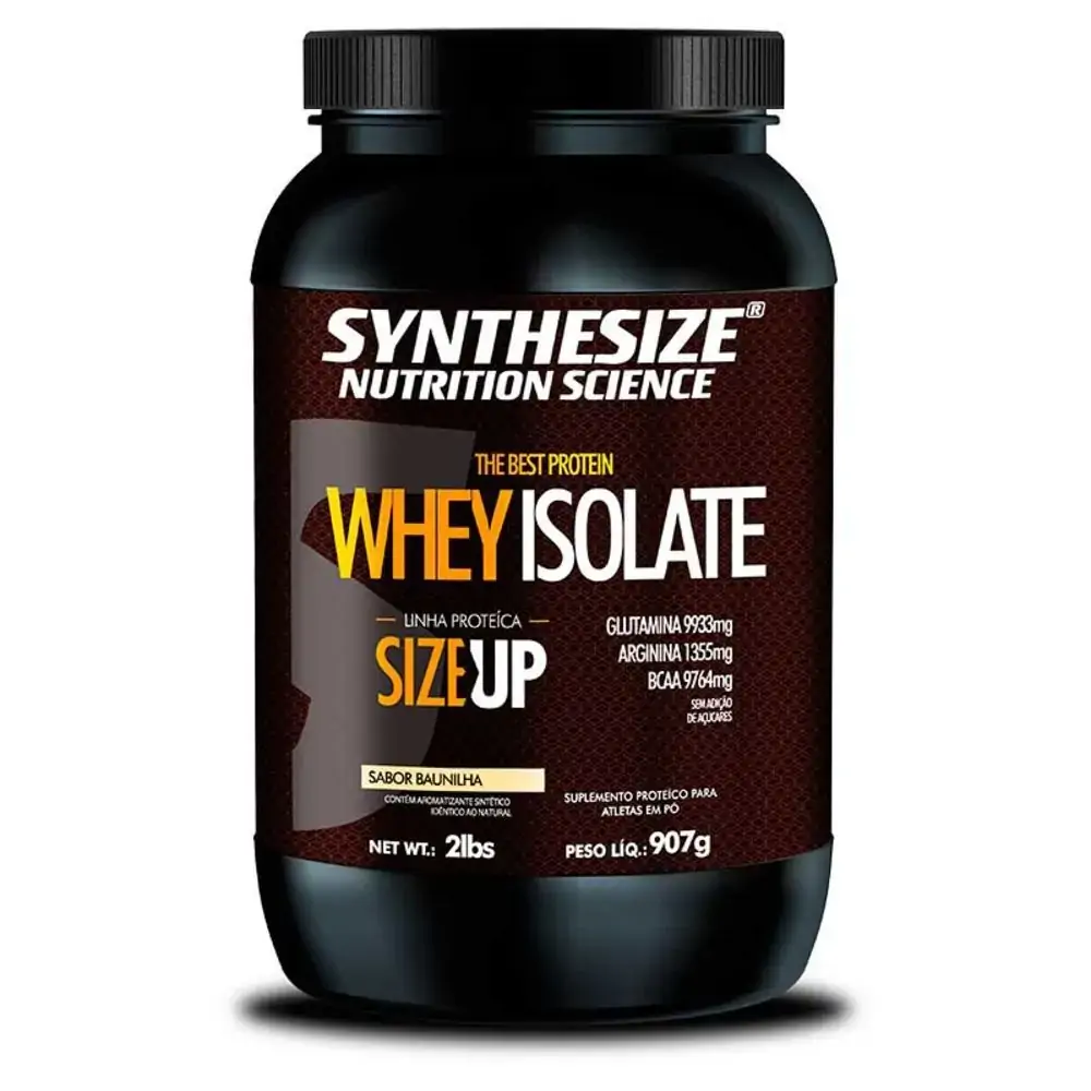 Size Up Whey Protein Isolate Baunilha 2lbs Synthesize