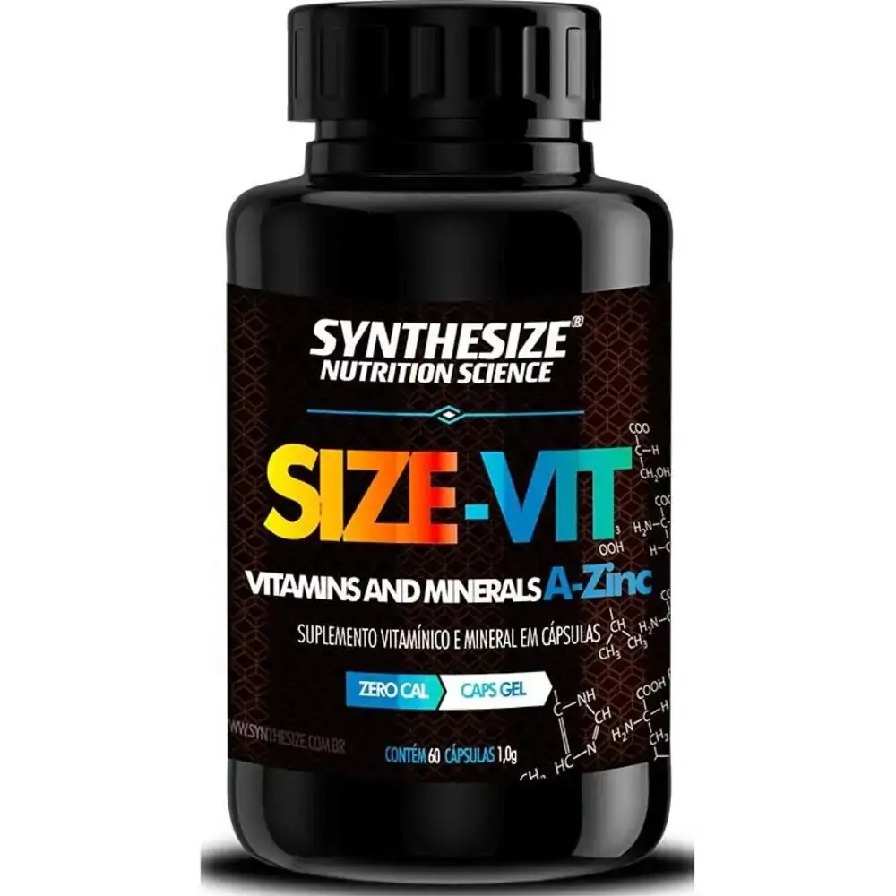 Size Vit Vitaminas E Minerais A Zinc 60cáps Synthesize