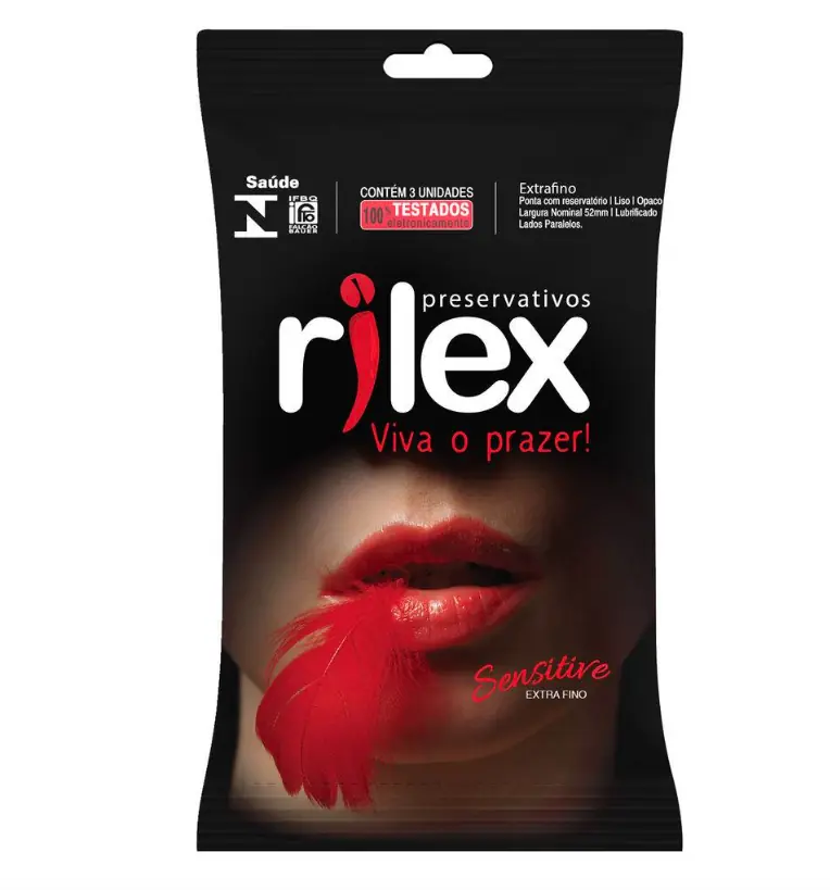 Preservativo Sensitive Extra Fino 3 Unidades Rilex