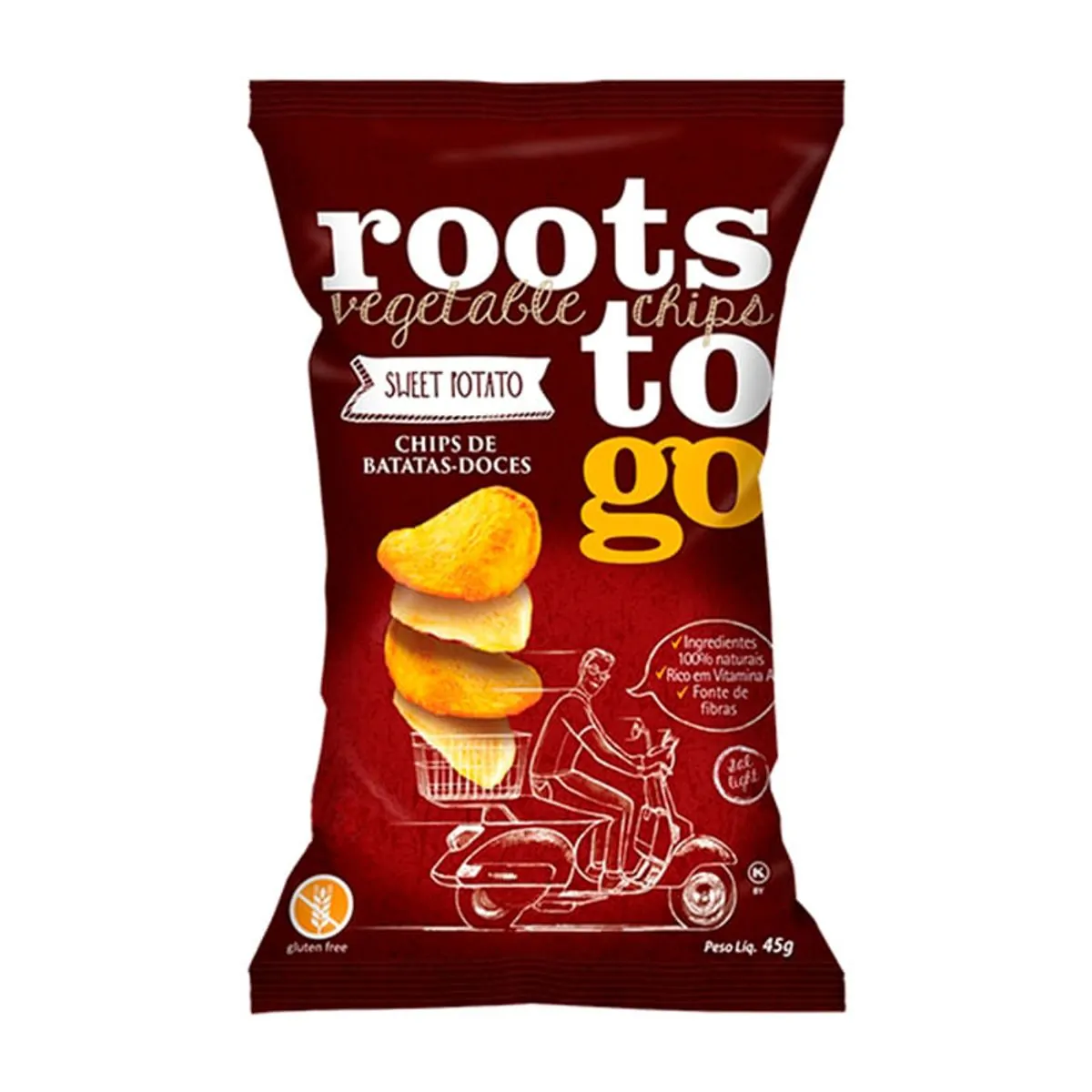 Chips de Batata-Doce Roots To Go Pacote 45g