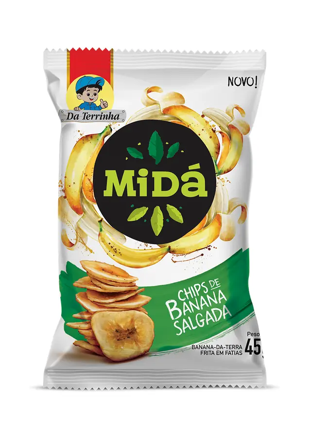 Chips De Banana Salgada Midá 45g