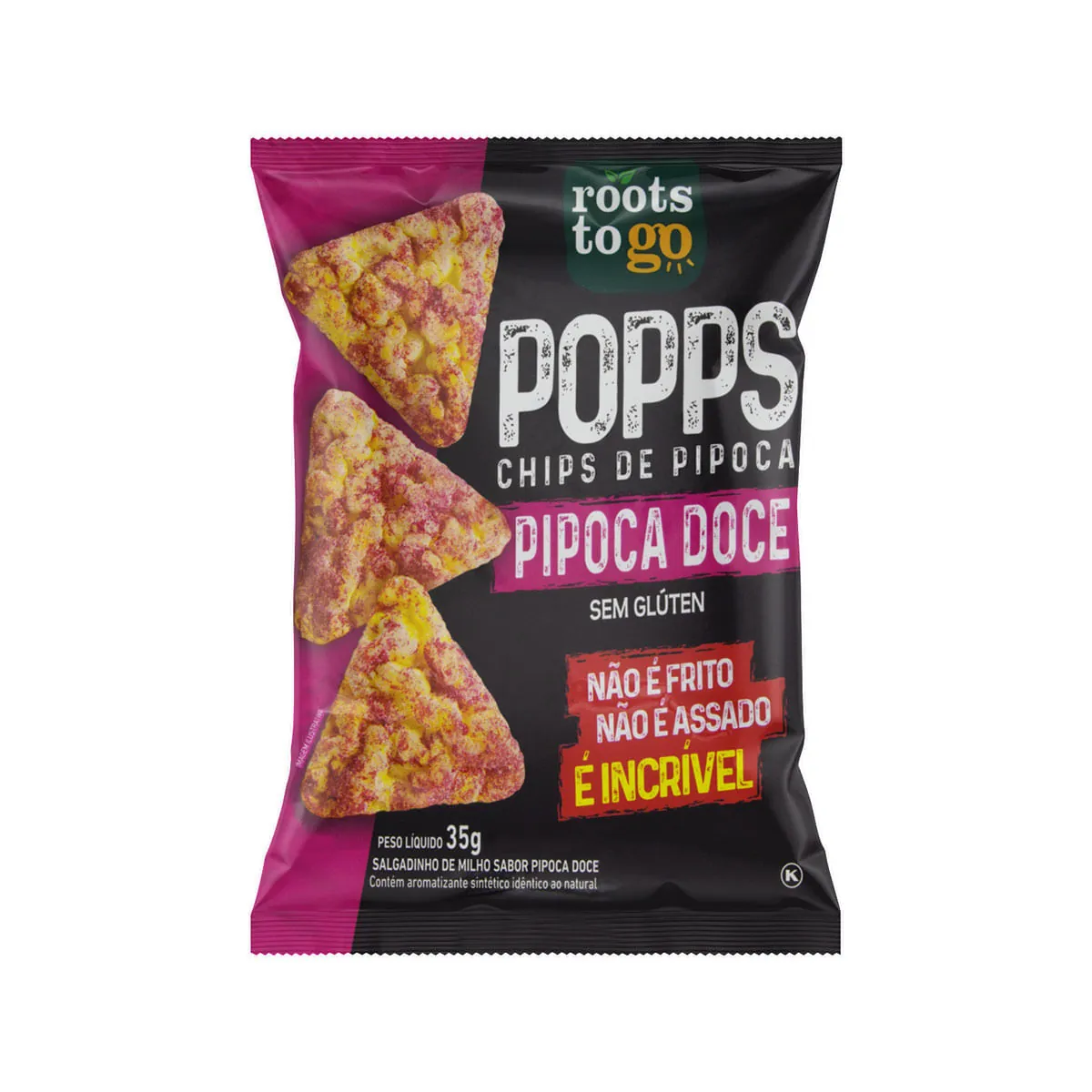 Salg Roots To Go Popps Pipoca Doce 35g