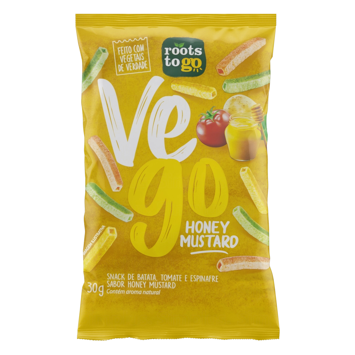 Snack Honey Mustard Roots To Go Vego Pacote 30g