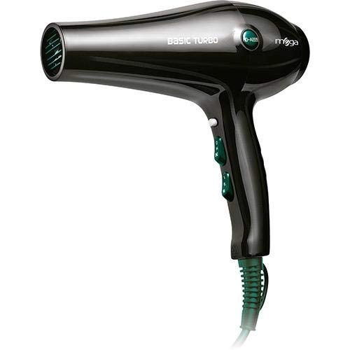 Secador De Cabelo Mega Basic Turbo Preto 1800w