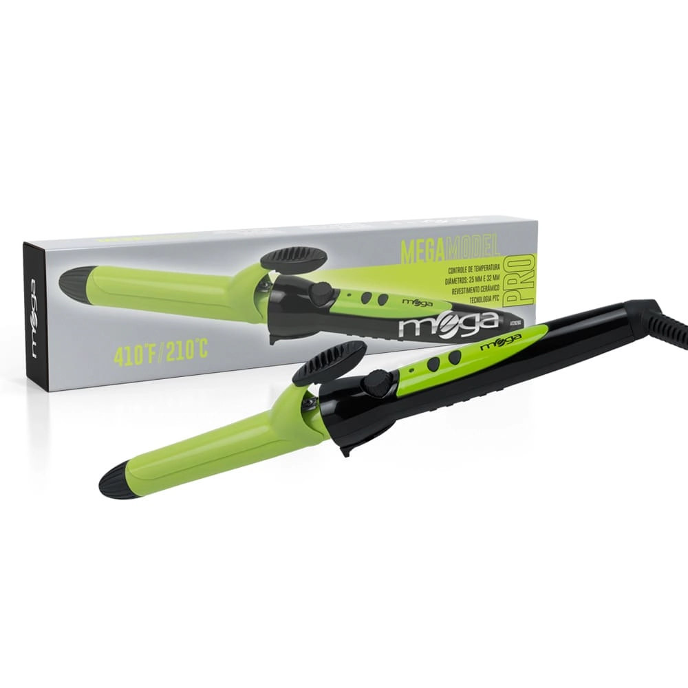 Modelador P/cabelo Mega Ceramic 1 Verde 1un