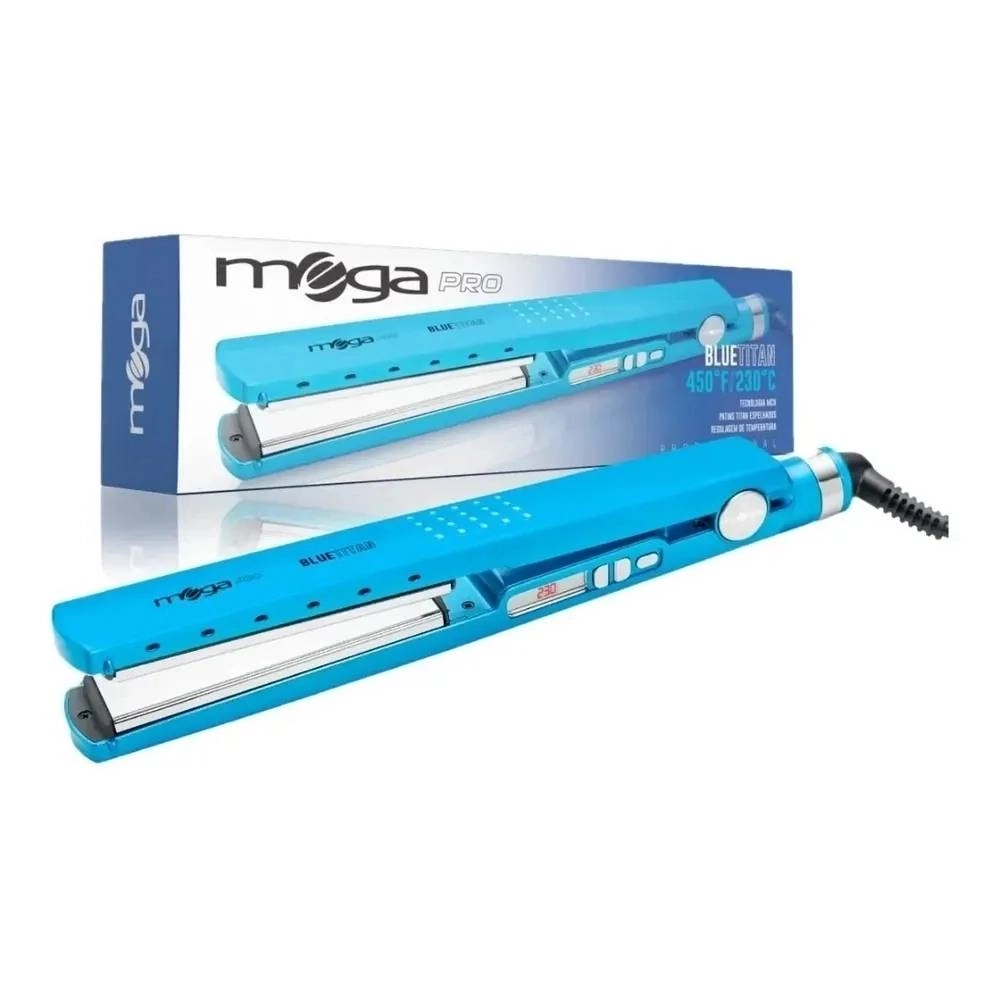 Prancha/chapa Mega Blue Titan 220v 1un