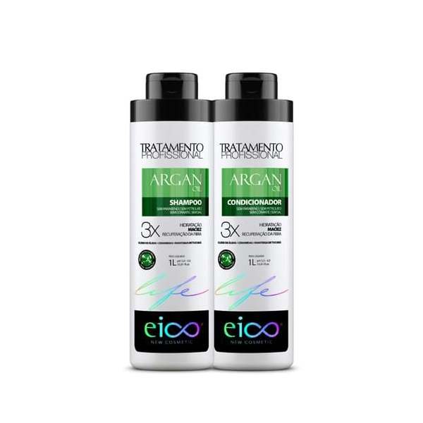 Kit Eico Sh Balsamo 1000ml Argan Oil