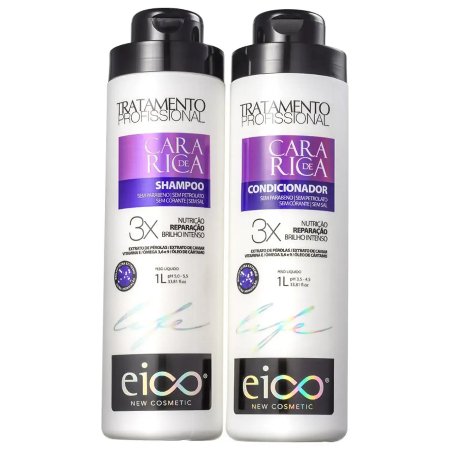 Kit Eico Sh Balsamo 1000ml Cara De Rica