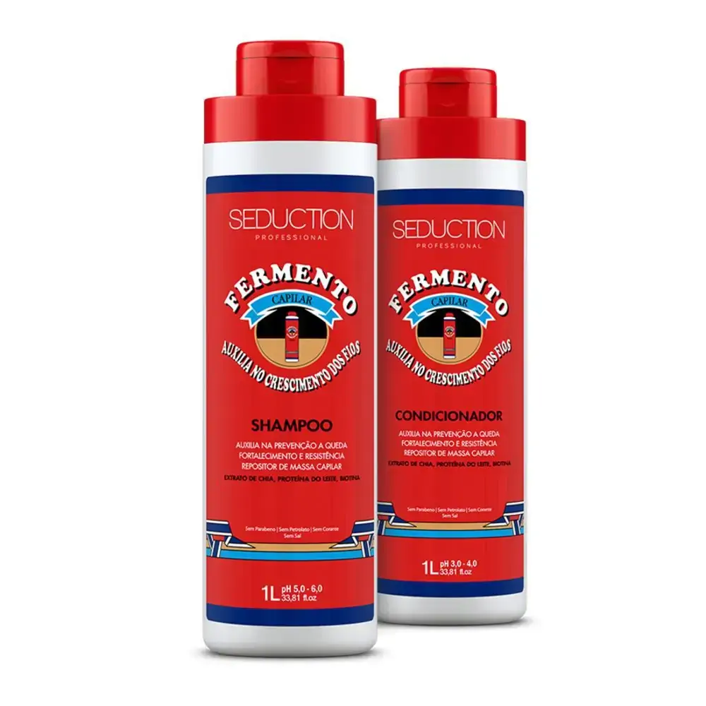 Kit Seduction Fermento Shampoo 1l Condicionador 1l